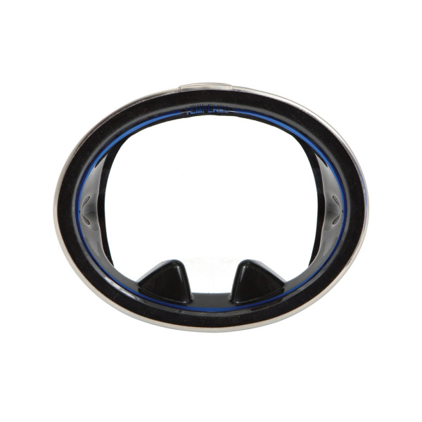 Маска Oceanways Pacific (черный силикон; black)